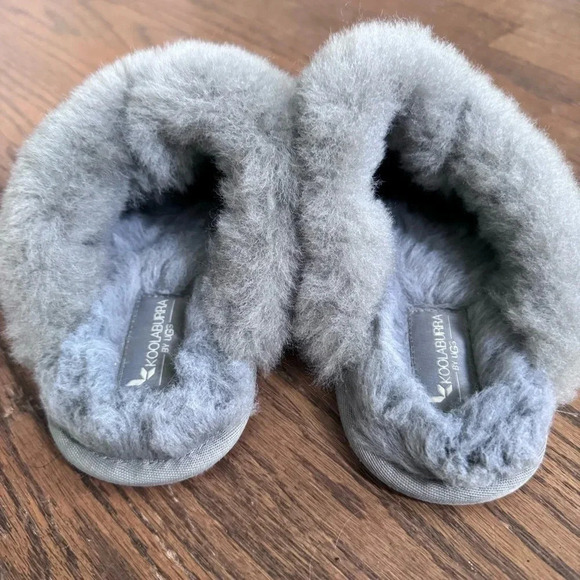 Koolaburra by UGG Milo Suede Leather Faux Fur House Shoes Slippers Size 8 - Picture 8 of 16